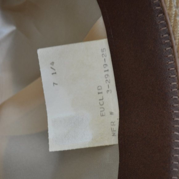 VINTAGE Resistol Self Conforming Corduroy Fedora Hat Euclid Size 7 1/4 main image 9